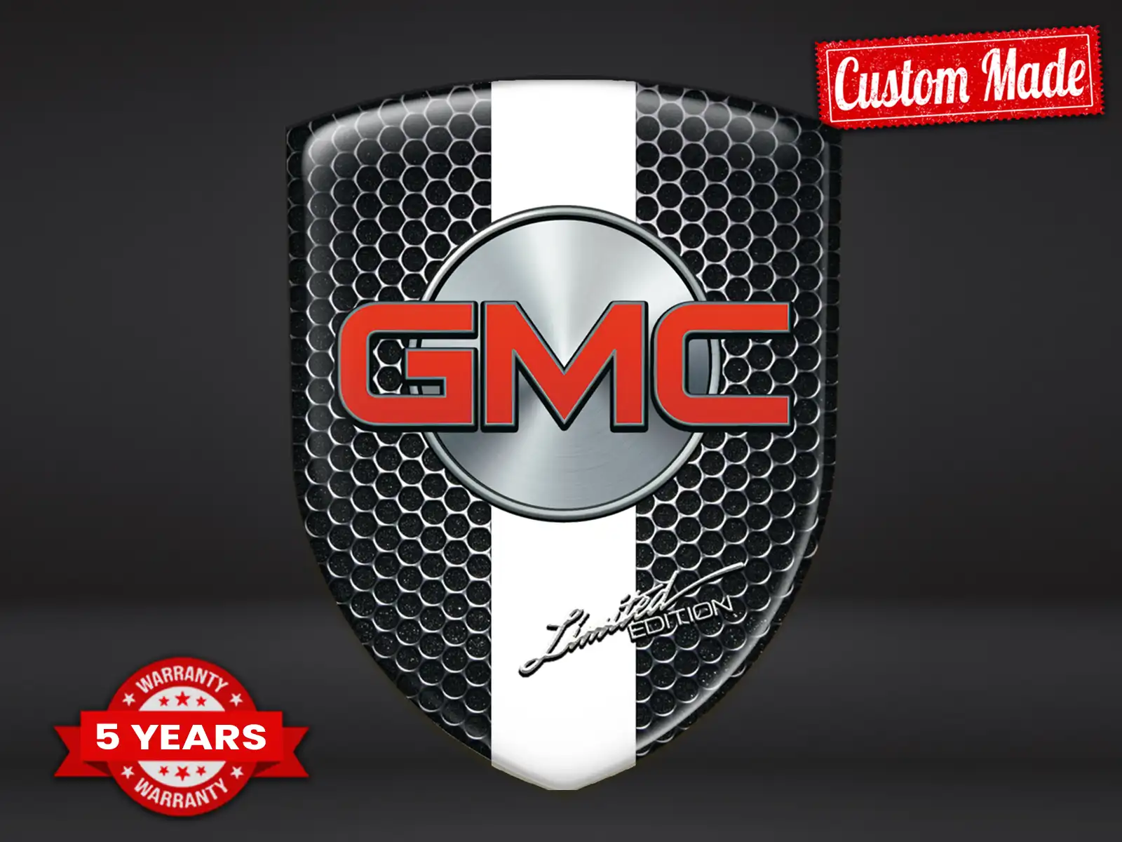 GMC Logosticker Hochwertig Minimal Design Personalisierbar